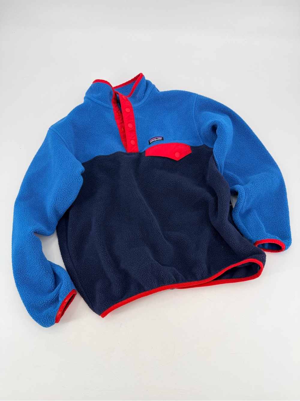 Patagonia Kids Synchilla Blue Fleece Pullover Kids 10 Medium